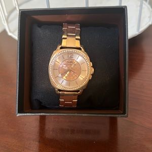 Coach women’s boyfriend Rose gold watch
